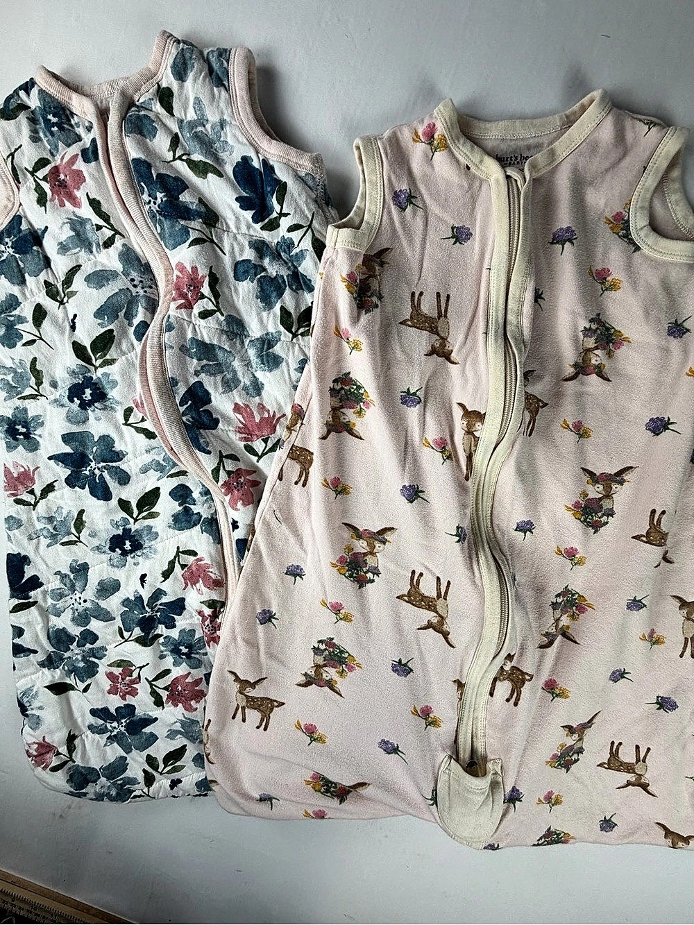 2  Organic Cotton Burt's Bees Baby Beekeeper Sleep
Sack  M - 6. -12 months